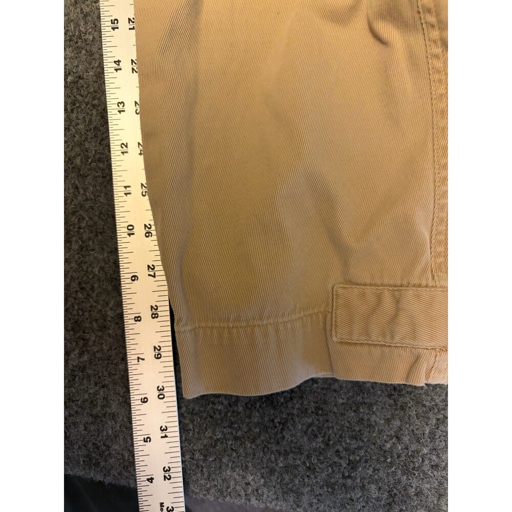 Lauren Ralph Lauren Size 6 Tan Cargo Pants 100% Cotton Zip Pockets Utility - Picture 7 of 7